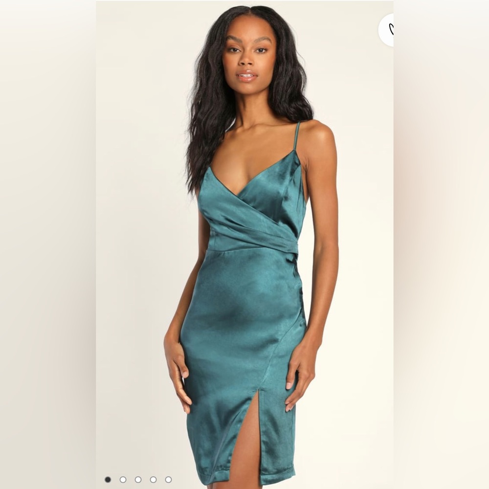 Brand new, Lulus brand, teal/green dress (size medium)